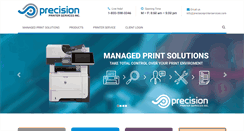 Desktop Screenshot of precisionprinterservices.com